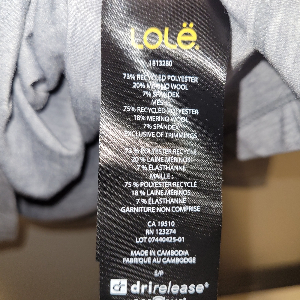 Lole Merino Wool Blend Athletic Long Sleeve Top NWT S - Picture 9 of 10